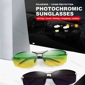 Photochromic Sunglasses - Black and Green